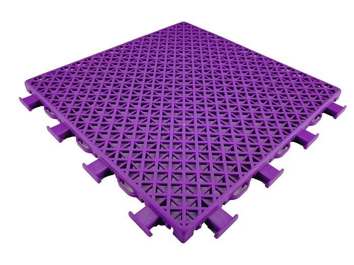 Traditional Double Tier Pattern Temporary Sports Flooring , Multicolor Outdoor Sports Flooring